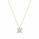 ラボグロウンダイヤモンド プリンセスカット ペンダント 1ct K18イエローゴールド