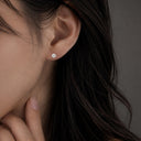 ラボグロウンダイヤモンド スタッドピアス 0.3ct×2（両耳）｜プラチナ900