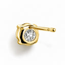 ラボグロウンダイヤモンド スタッドピアス 0.5ct×2（両耳）｜K18イエローゴールド