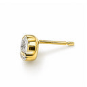ラボグロウンダイヤモンド スタッドピアス 0.5ct×2（両耳）｜K18イエローゴールド
